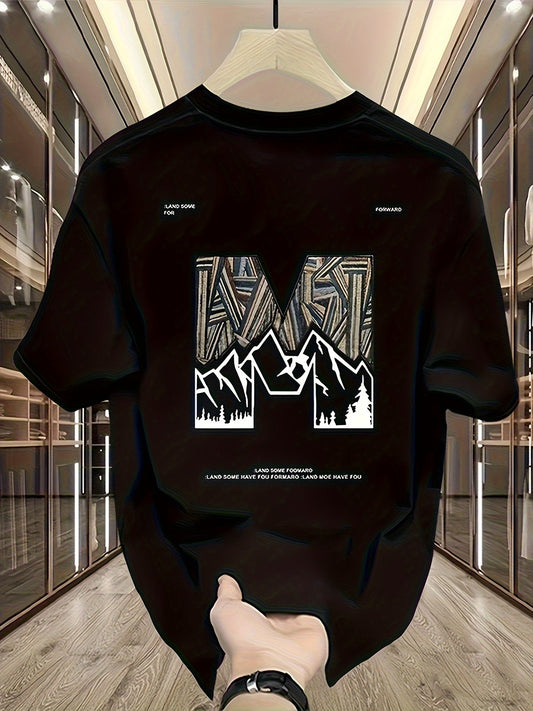 Men's 100% Cotton Mountain Graphic T-Shirt – Urban Style