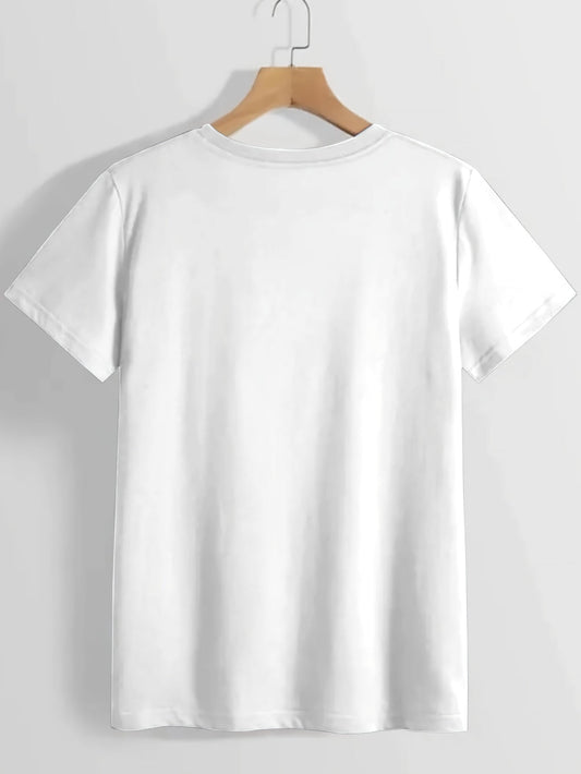 Women's Anime Rabbit Graphic T-Shirt - Cute Bunny Tee with Black Print, Breathable Loose Fit Top for Everyday, Parties, Conventions - Lightweight Spring/Summer Shirt (Machine Washable), Party Outfit, Stretchy Fabric, Streetwe