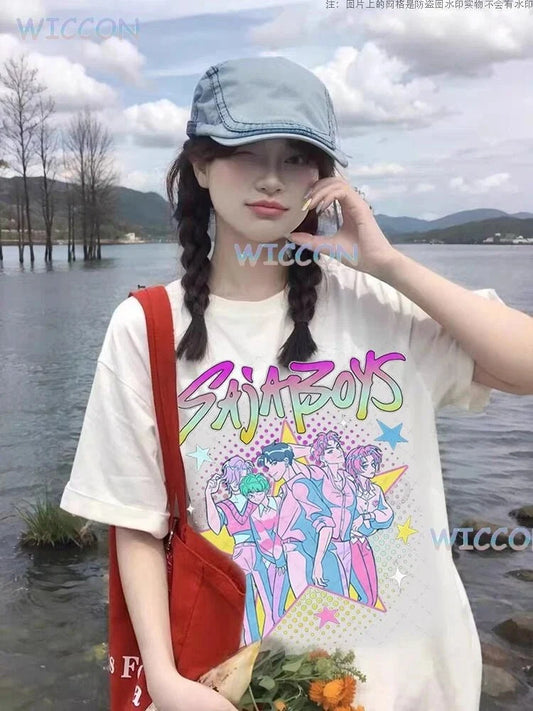 Anime K-Pop Oversized T-Shirt – Unisex Vintage