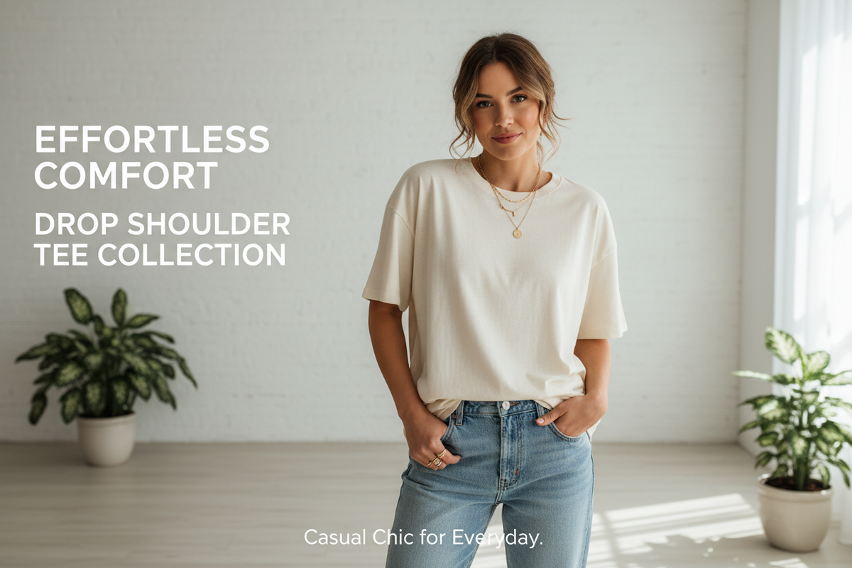 Women Drop Shoulder T-Shirt