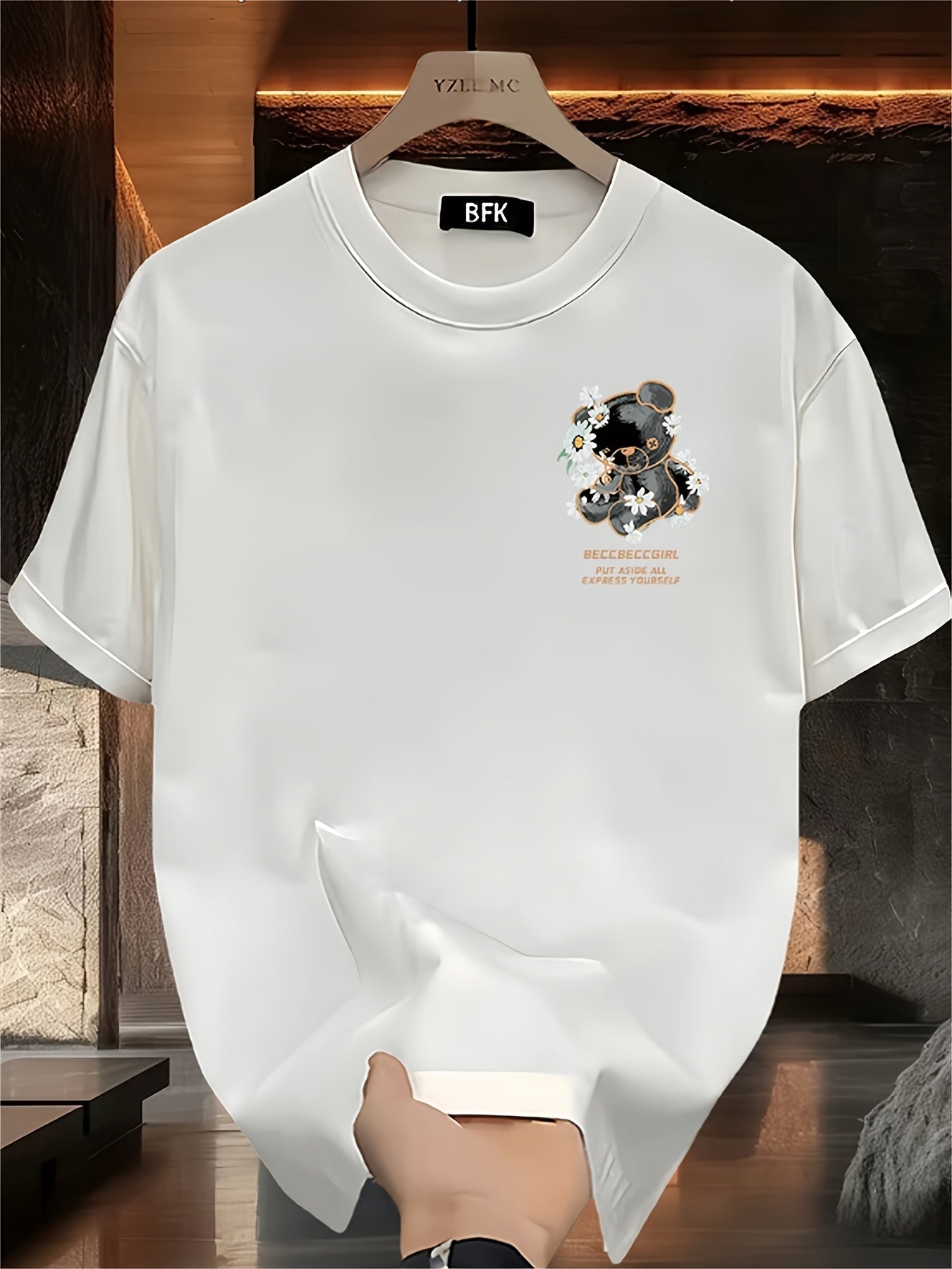 Men’s Heavyweight Cotton Graphic Tee – "Beccabeccgirl Express Yourself