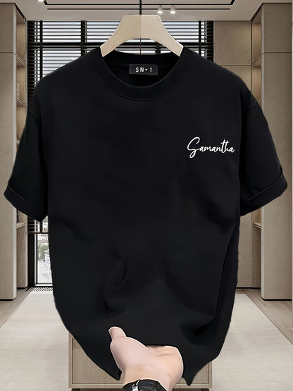 Men’s Heavyweight 100% Cotton T-Shirt – Feather Graphic | Regular Fit | Soft, Comfortable Summer Tee