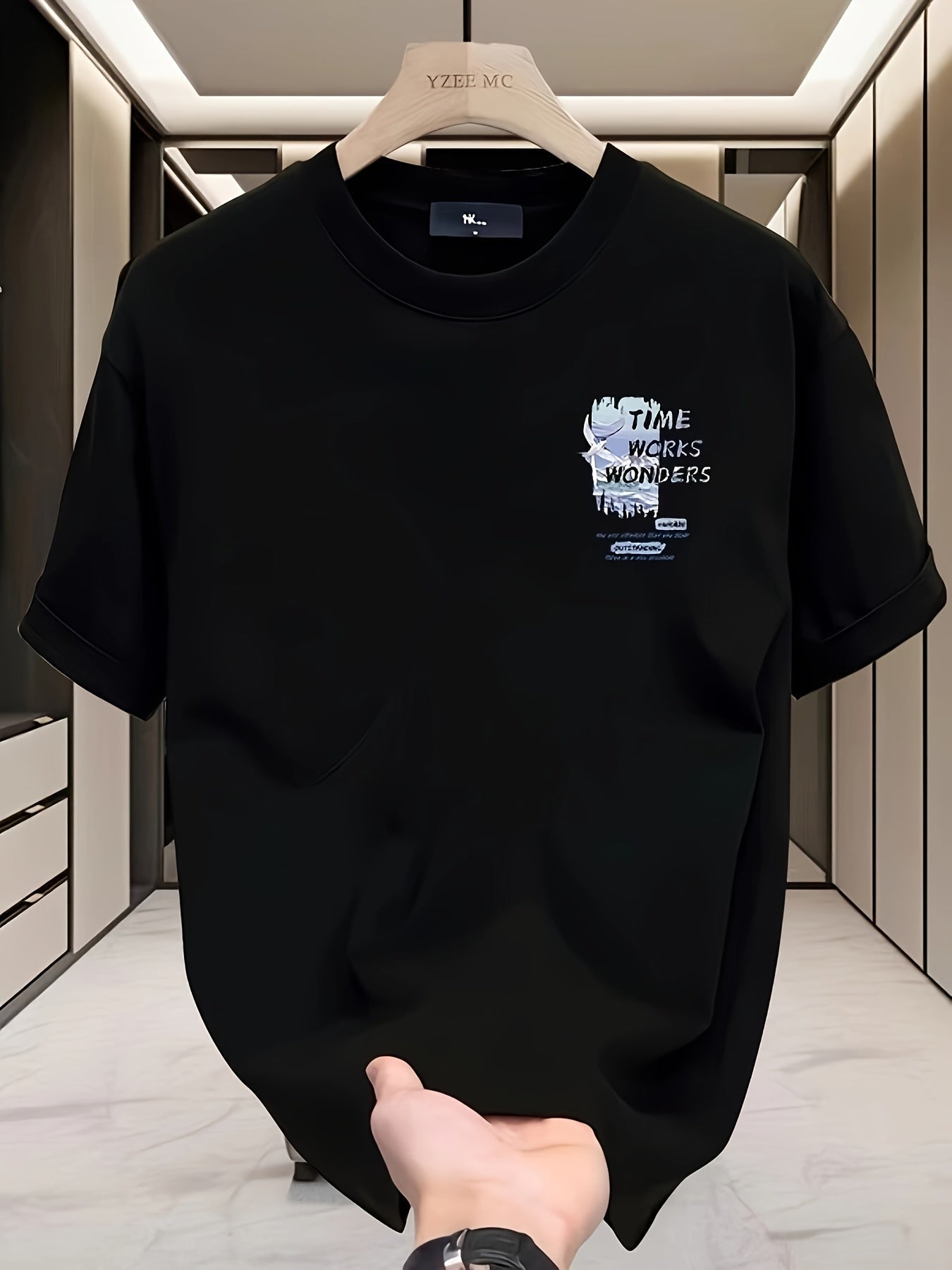 Men's Heavyweight Premium Cotton T-Shirt – "The Works" Bold Graphic, Loose Fit, Summer Casual