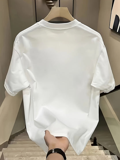 Men's Oversized 'DAY ONE' T-Shirt – Heavyweight Cotton, Streetwear Loose Fit