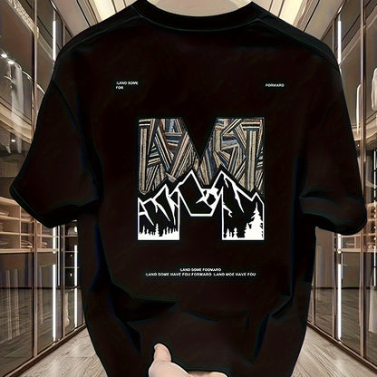 Men's 100% Cotton Mountain Graphic T-Shirt – Urban Style