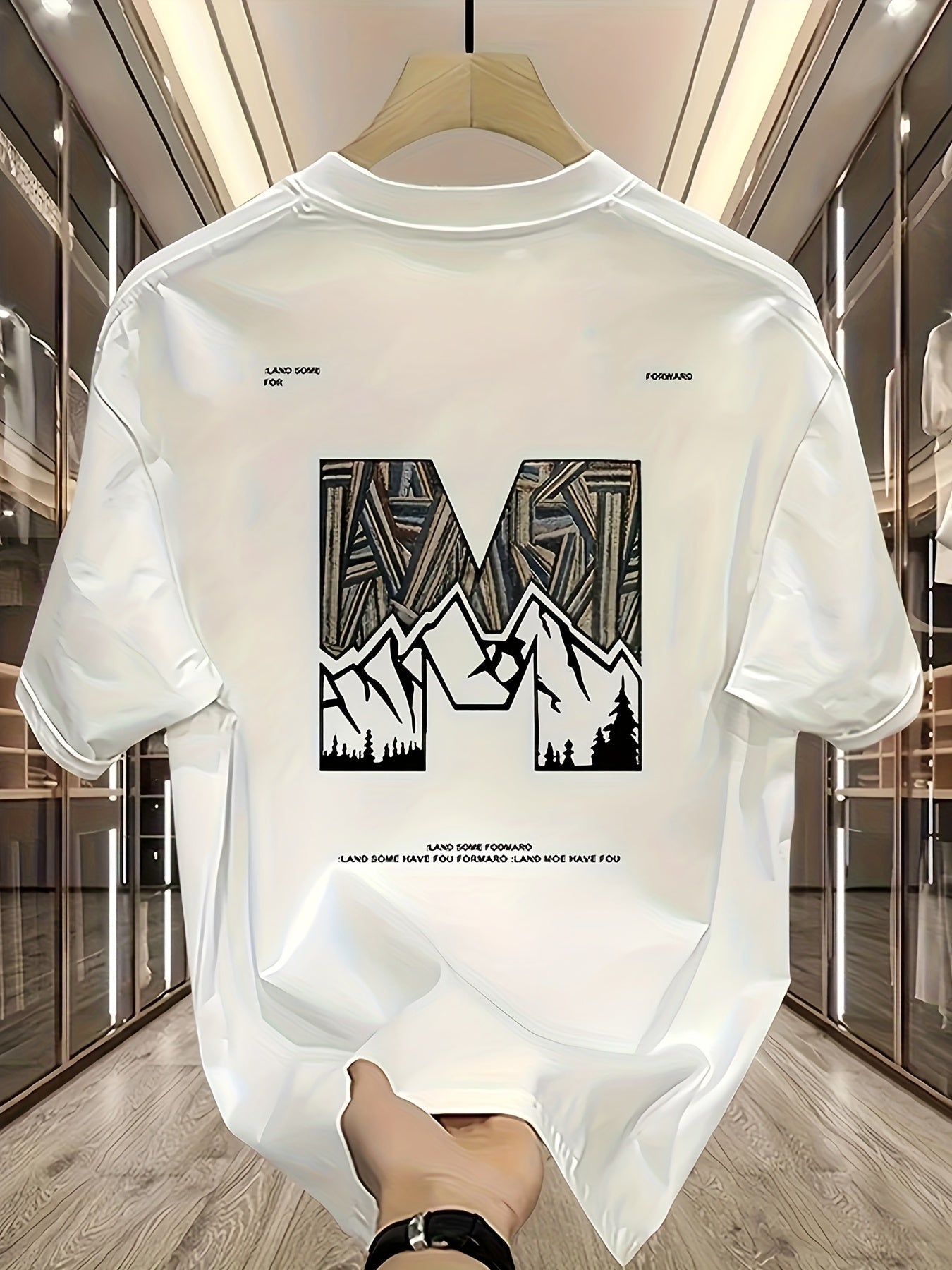 Men's 100% Cotton Mountain Graphic T-Shirt – Urban Style