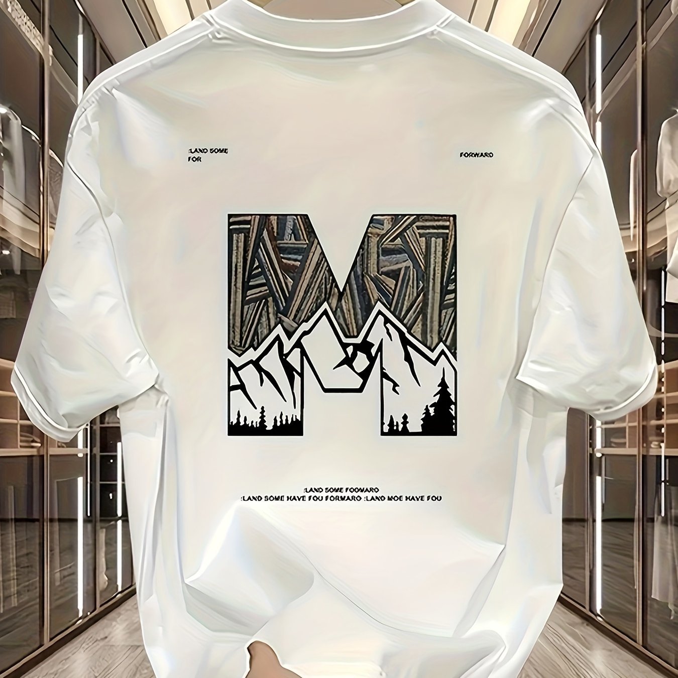 Men's 100% Cotton Mountain Graphic T-Shirt – Urban Style