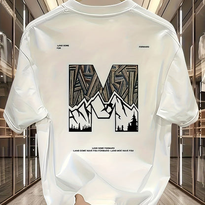 Men's 100% Cotton Mountain Graphic T-Shirt – Urban Style