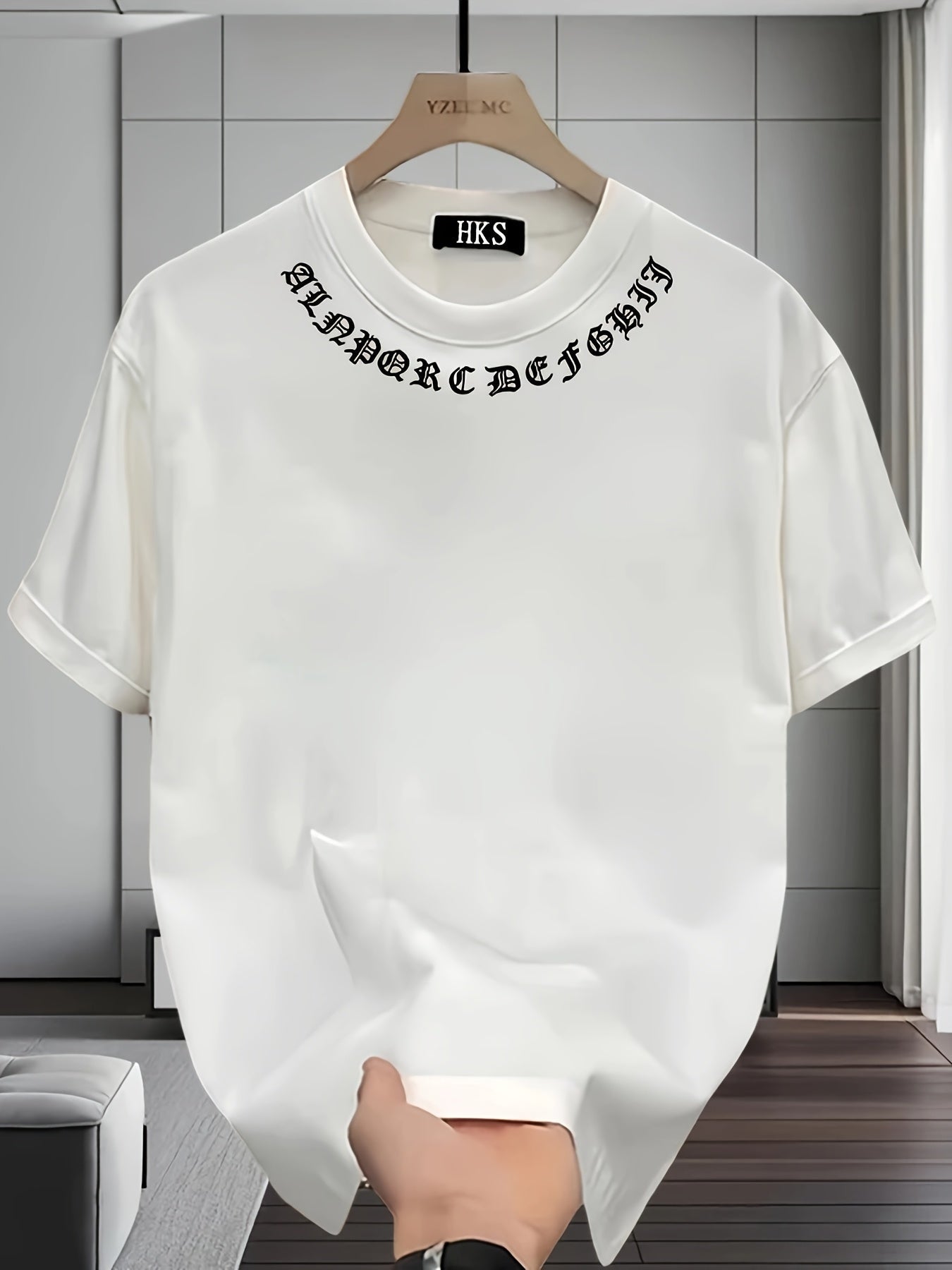 Men’s Heavyweight Cotton Graphic Tee – Loose Fit Floral Print