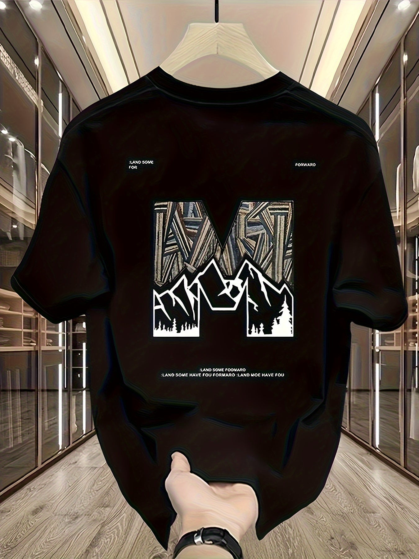 Men's 100% Cotton Mountain Graphic T-Shirt – Urban Style