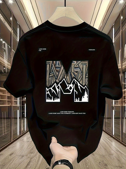 Men's 100% Cotton Mountain Graphic T-Shirt – Urban Style