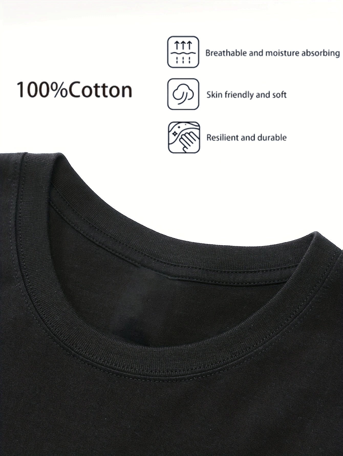 Men'S Cotton Short Sleeve T-Shirt with Headphones Graphic Print- Street Art Graffiti Music Design, Regular Fit Round Neck Summer Casual Tee for Commuting& Casual Attire, Streetwear Fashion, Urban Streetwear, Breathable Fabric