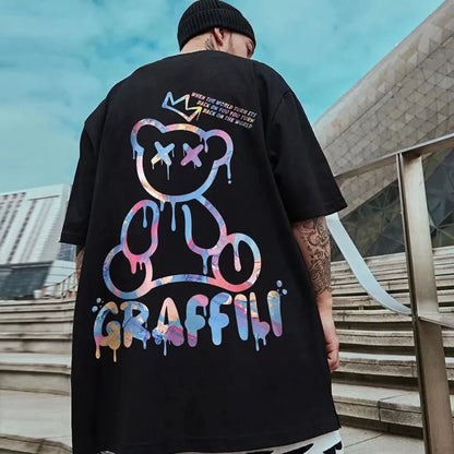 Korean Oversized Summer T-Shirt for Men & Couples