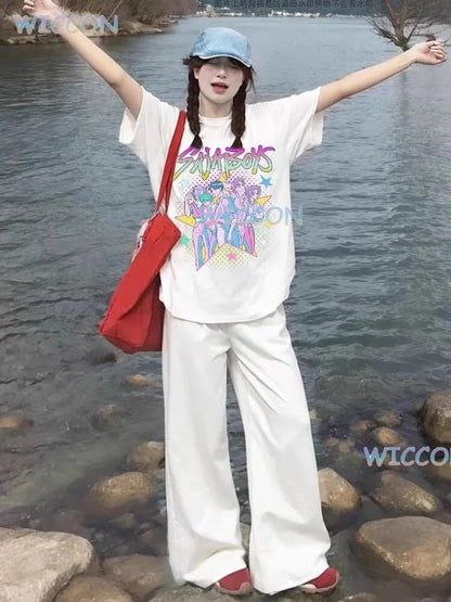Anime K-Pop Oversized T-Shirt – Unisex Vintage