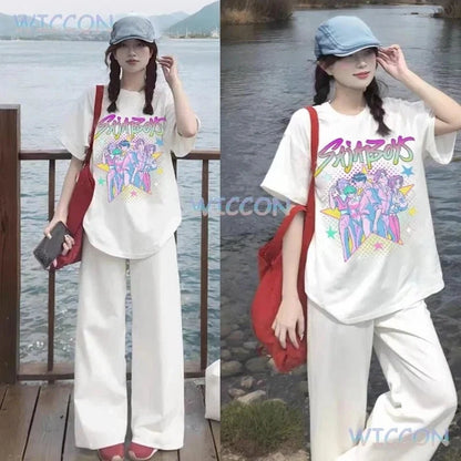 Anime K-Pop Oversized T-Shirt – Unisex Vintage