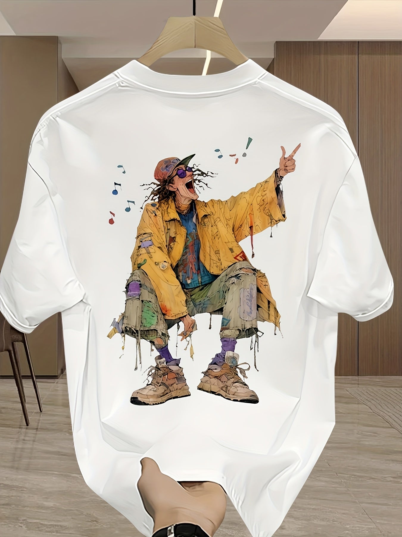 Psychedelic Boho Mens Oversize T-Shirt