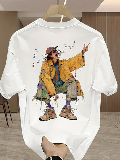 Psychedelic Boho Mens Oversize T-Shirt