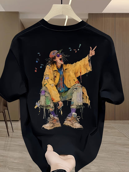 Psychedelic Boho Mens Oversize T-Shirt