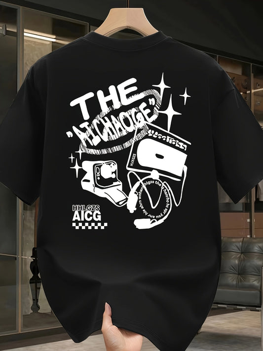 Men’s Heavyweight Oversized T-Shirt – “THE REGENERATION” Graphic Print