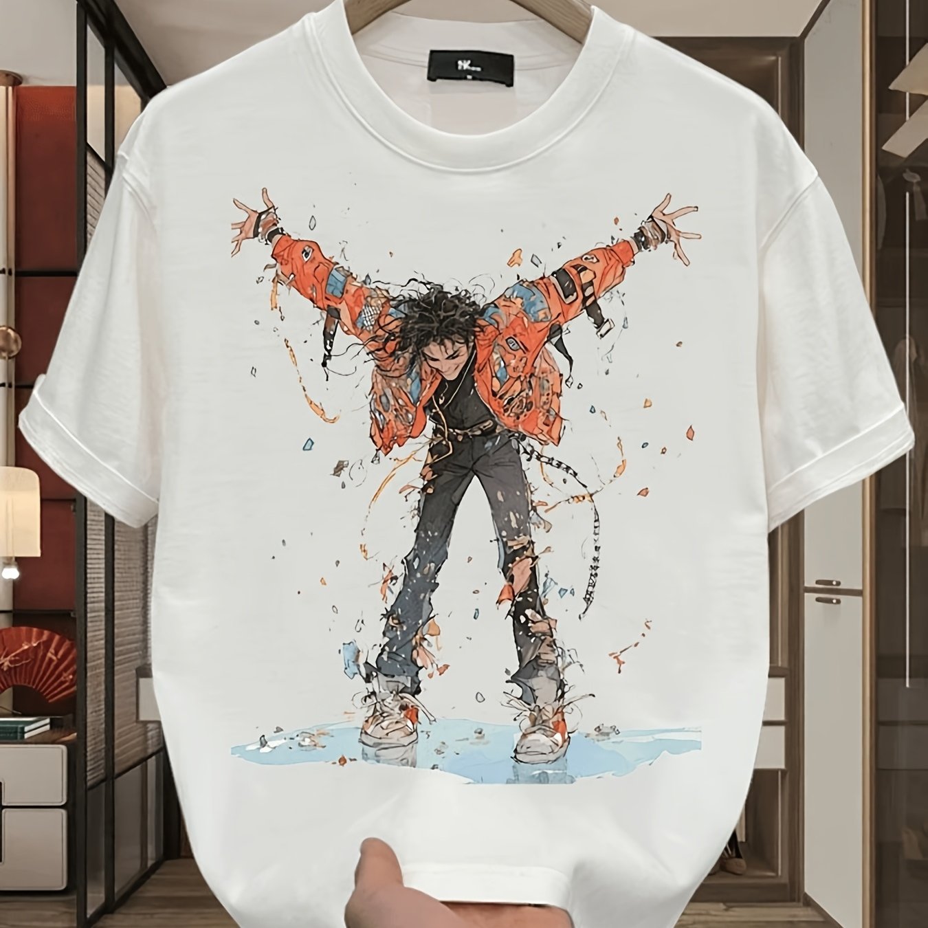 Men's Cotton Skateboard Graphic T-Shirt – Casual Summer Streetwear