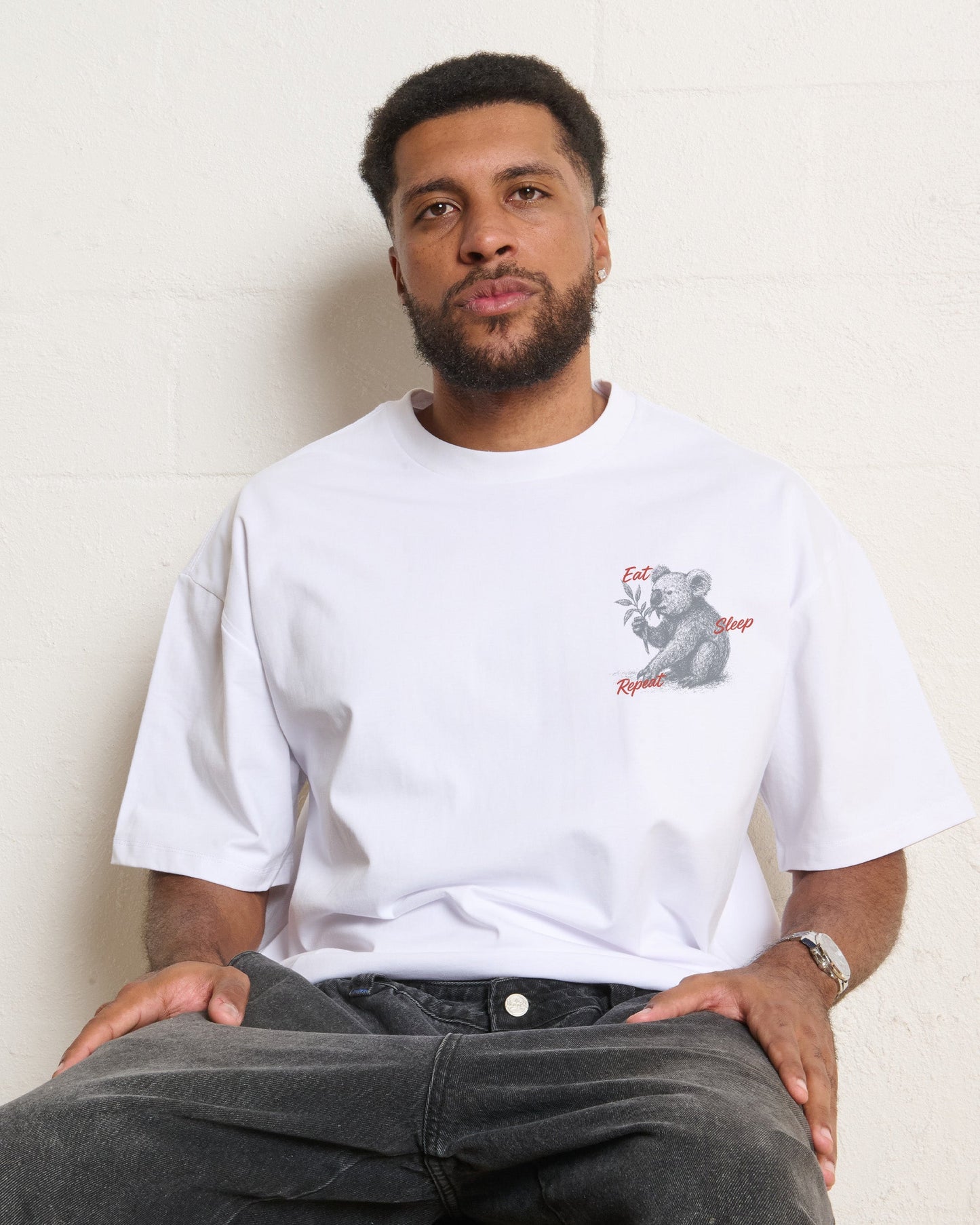 Eat Sleep Repeat Oversized Tee