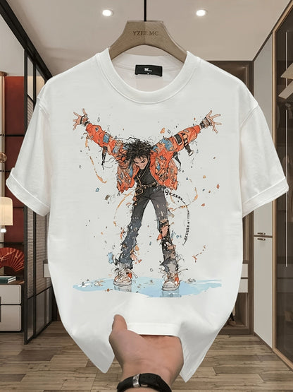 Men's Cotton Skateboard Graphic T-Shirt – Casual Summer Streetwear