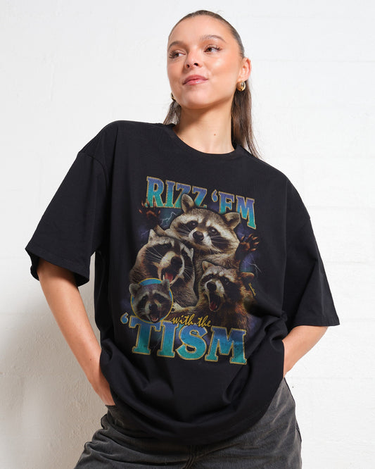 Rizz 'Em With the 'Tism Oversized Tee