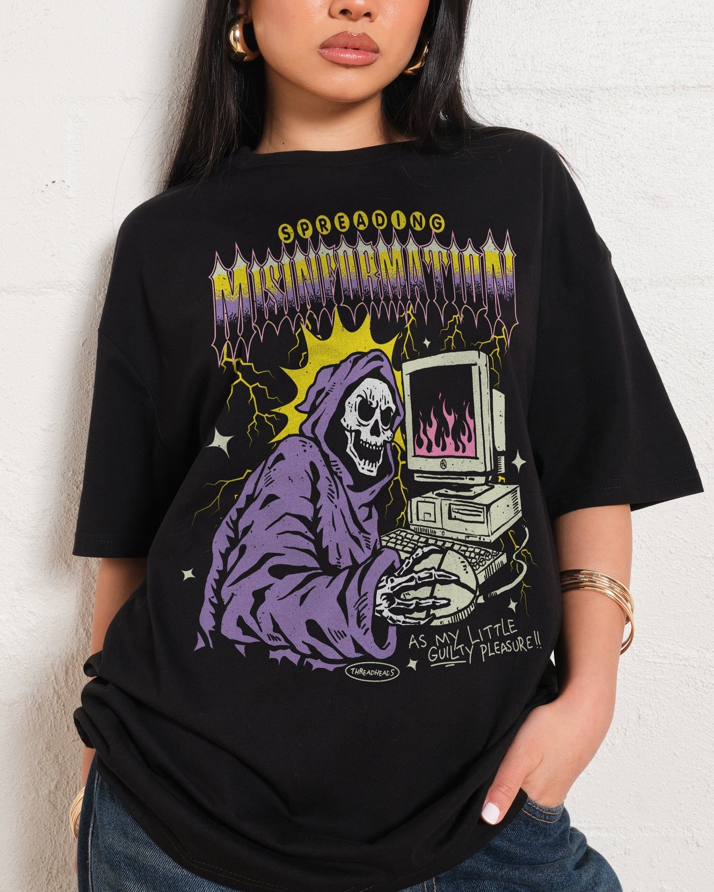 Spreading Misinformation Oversized Tee