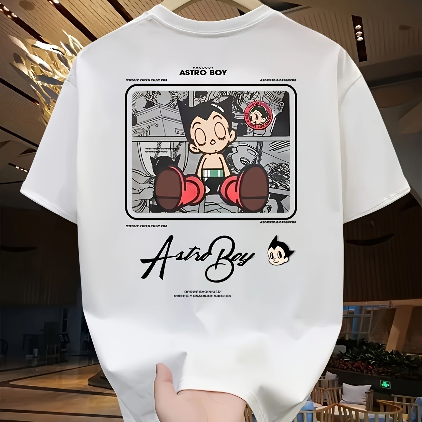 Men's Anime Graphic T-Shirt – Heavyweight Cotton, Loose Fit