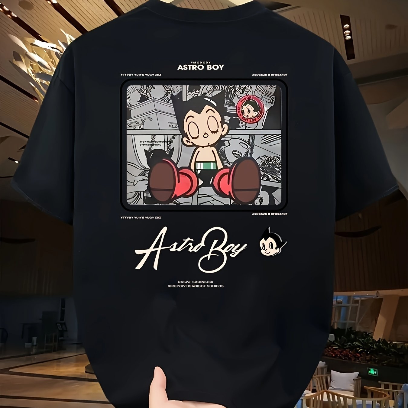 Men's Anime Graphic T-Shirt – Heavyweight Cotton, Loose Fit