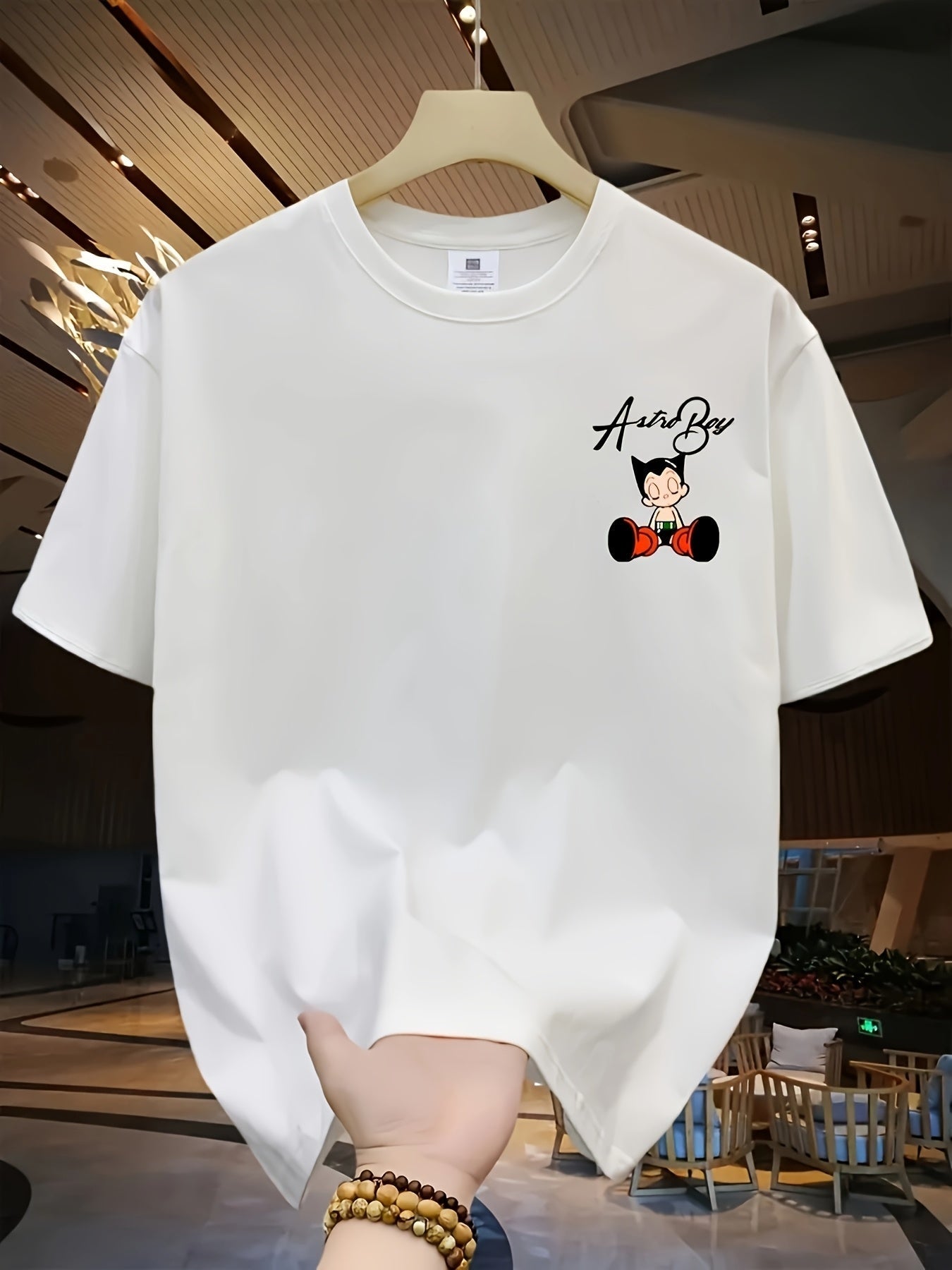 Men's Anime Graphic T-Shirt – Heavyweight Cotton, Loose Fit