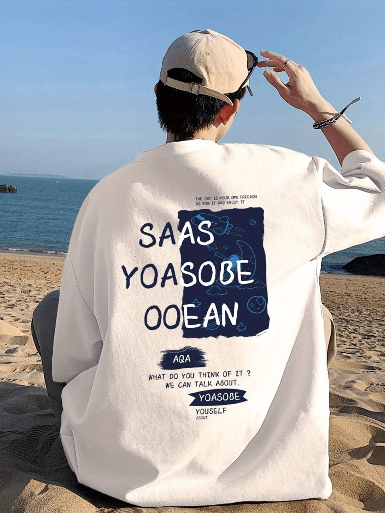 Men's Cotton Graphic Tee – Casual & Breathable Summer Shirt