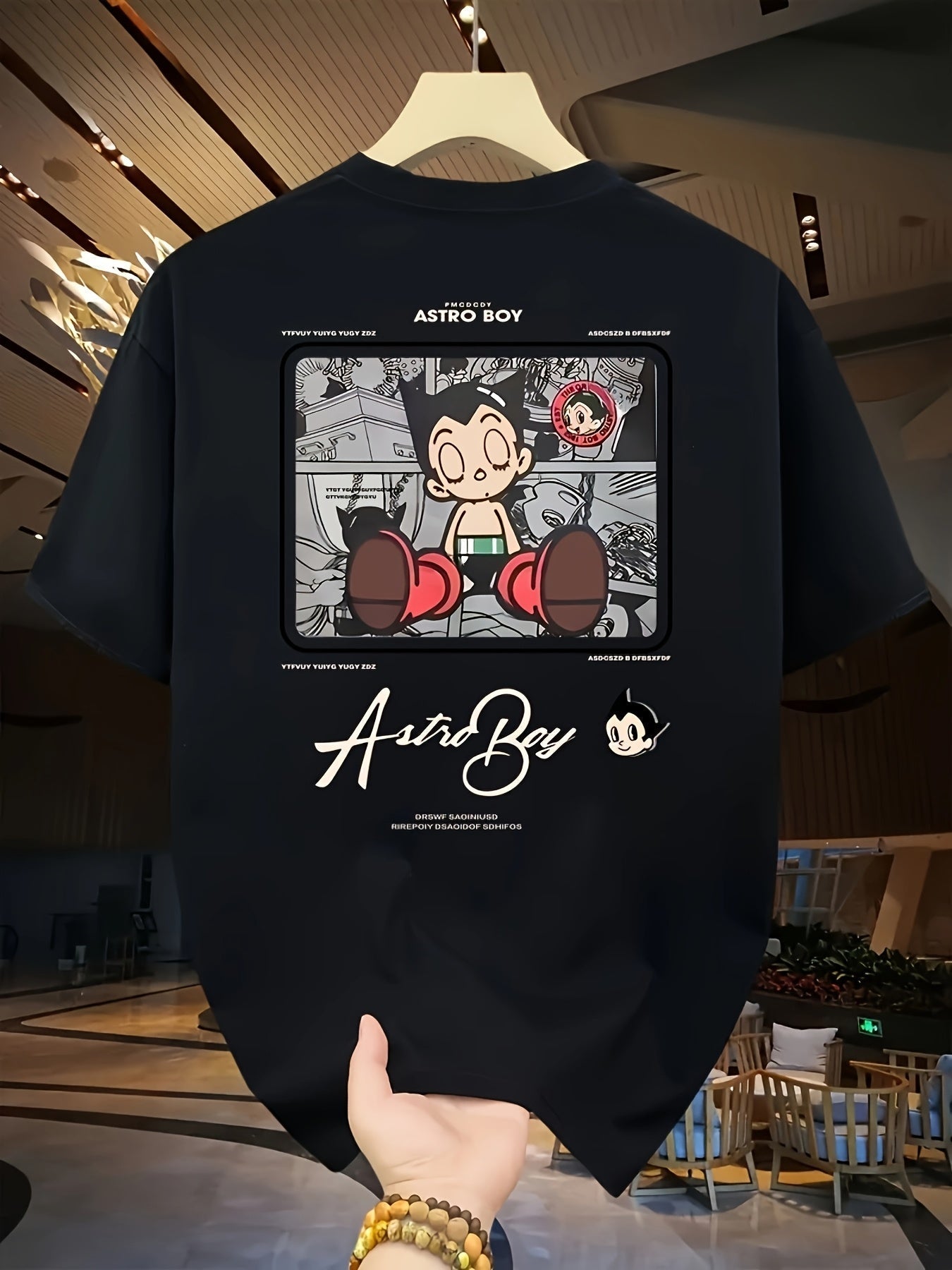 Men's Anime Graphic T-Shirt – Heavyweight Cotton, Loose Fit