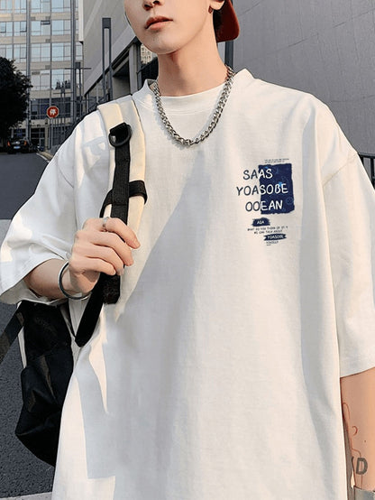 Men's Cotton Graphic Tee – Casual & Breathable Summer Shirt