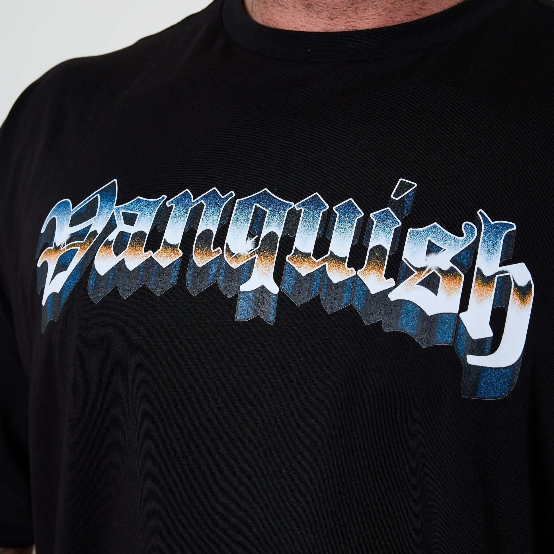 Vanquish Olympus Black Poseidon Oversized Boxy T Shirt
